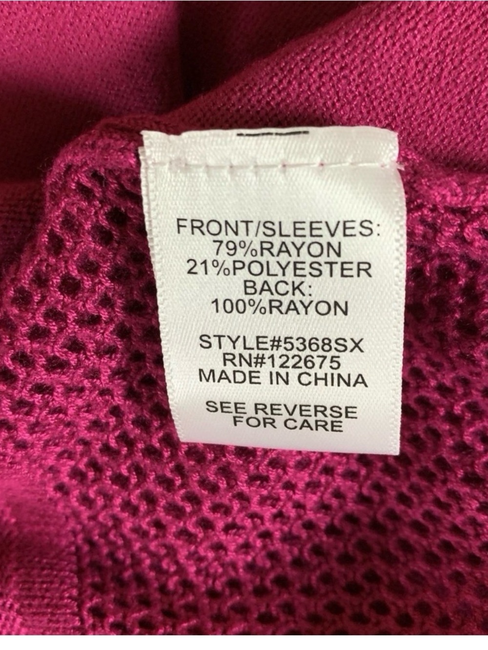 Lety & Me Beecher Pointelle Lace Back Open Front Cardigan Sweater - Picture 3 of 3